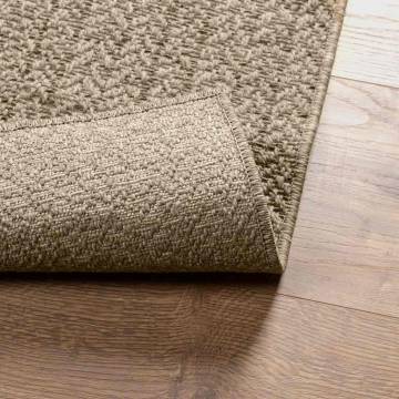 Rug ZIZUR Beige 80x200 cm - Jute Look for Indoor & Outdoor