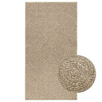 ZIZUR Beige Rug 80x150 cm - Stylish Jute Look for Indoors & Outdoors