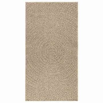 ZIZUR Beige Rug 80x150 cm - Stylish Jute Look for Indoors & Outdoors