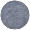 Shaggy Rug High Pile Modern Blue Ø 200 cm - Hipomarket UK