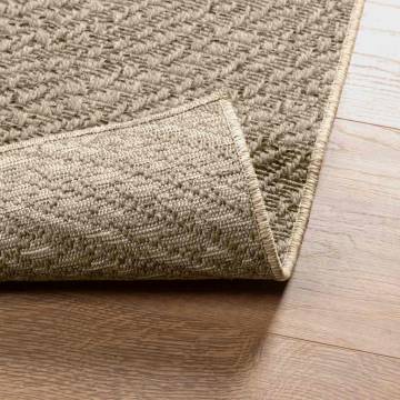 ZIZUR Beige Rug 80x150 cm - Stylish Jute Look for Indoors & Outdoors