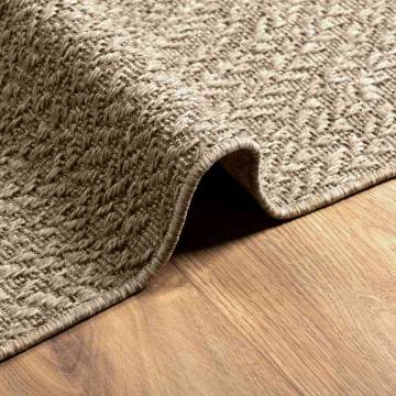 ZIZUR Beige Rug 80x150 cm - Stylish Jute Look for Indoors & Outdoors