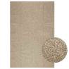  Rug ZIZUR Beige 160x230 cm Jute Look Indoor and Outdoor Colour beige Size 160 x 230 cm Pattern round 