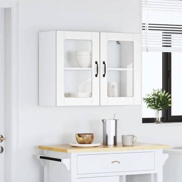 Lucca White Glass Door Kitchen Wall Cabinet | Hipomarket