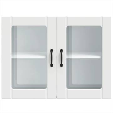 Lucca White Glass Door Kitchen Wall Cabinet | Hipomarket