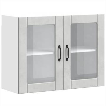 Lucca Kitchen Wall Cabinet - Concrete Grey Engineered Wood