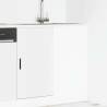 Sink Base Cabinet - White Engineered Wood | HipoMarket UK