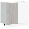 Sink Base Cabinet Grey Sonoma - Durable Engineered Wood