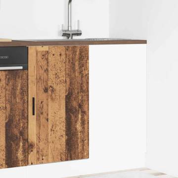 Old Wood Sink Base Cabinet - Engineered Wood | HipoMarket UK