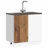 Old Wood Sink Base Cabinet - Engineered Wood | HipoMarket UK