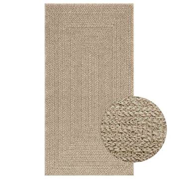 Rug ZIZUR Beige 80x150 cm - Stylish Jute Look for Indoor & Outdoor