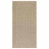 Rug ZIZUR Beige 80x150 cm - Stylish Jute Look for Indoor & Outdoor