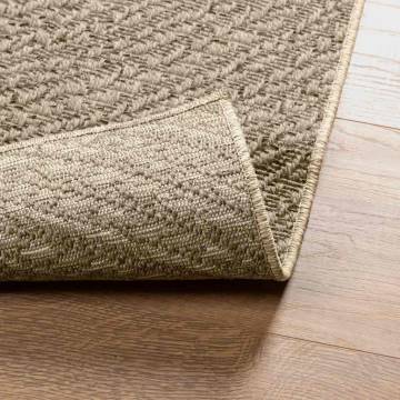 Rug ZIZUR Beige 200x200 cm - Jute Look Indoor & Outdoor