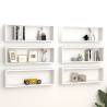  Wall Cube Shelf 6 pcs White 80x15x26.5 cm Engineered Wood Colour white Size 80 x 15 x 26.5 cm Quantity in Package 6 Number of Pieces 1 