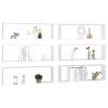 Elegant Wall Cube Shelf Set - 6pcs White | Hipomarket