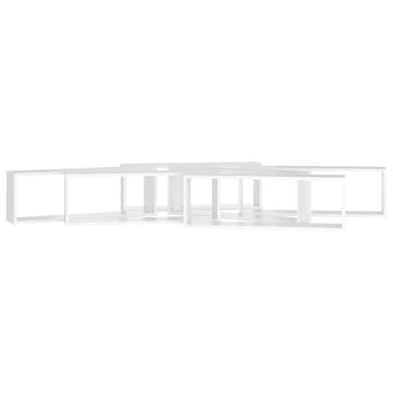 Elegant Wall Cube Shelf Set - 6pcs White | Hipomarket