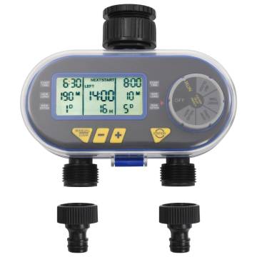 Digital Water Timer with Dual Outlet & Moisture Sensor | HipoMarket