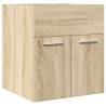 Sonoma Oak Bathroom Sink Cabinet - Space-Saving Design