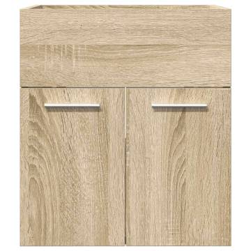 Sonoma Oak Bathroom Sink Cabinet - Space-Saving Design