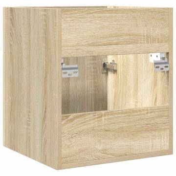 Sonoma Oak Bathroom Sink Cabinet - Space-Saving Design