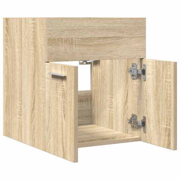 Sonoma Oak Bathroom Sink Cabinet - Space-Saving Design