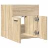 Sonoma Oak Bathroom Sink Cabinet - Space-Saving Design