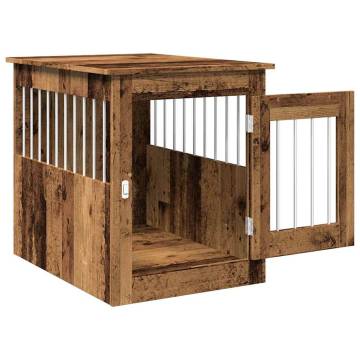 Stylish Dog Crate Furniture - Old Wood 55x75x65 cm | Hipomarket