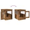 Stylish Dog Crate Furniture - Old Wood 55x75x65 cm | Hipomarket