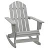 Garden Rocking Chair Wood Grey Colour grey Quantity in Package 1 