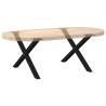 X-Shaped Coffee Table Legs - Black Steel (2 pcs) | HipoMarket