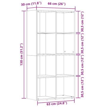 Artisan Oak Book Cabinet - Stylish Storage Solution | Hipomarket