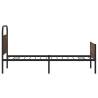 Brown Oak Bed Frame 107x203 cm - Stylish & Sturdy Design