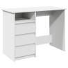 Stylish White Desk 102x50x75 cm - Engineered Wood