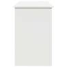 Stylish White Desk 102x50x75 cm - Engineered Wood