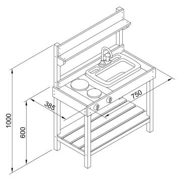 AXI Sand and Water Play Kitchen Rosa - Safe Fun for Kids