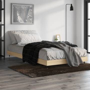 Sonoma Oak Bed Frame 90x200 cm - Engineered Wood | HipoMarket