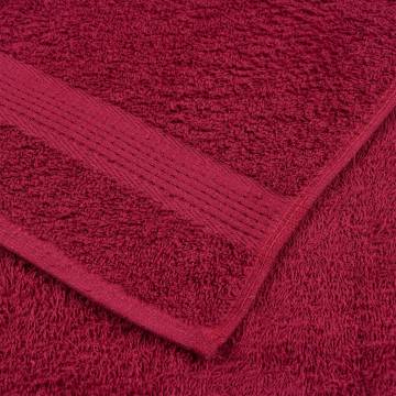 Towels 2 pcs Bordeaux 100x200 cm - Soft 100% Cotton