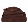 Brown Bath Towels Set - 100% Cotton | 4 pcs 100x150 cm