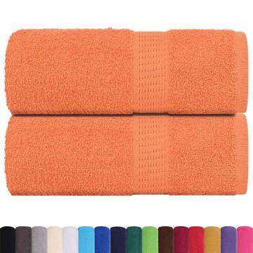 Soap Towels 2 pcs Orange 30x30 cm - 100% Cotton | Hipomarket