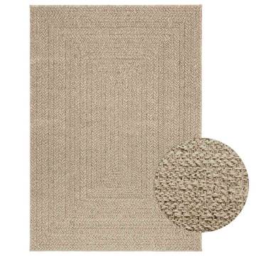 Rug ZIZUR Beige 120x170 cm - Jute Look for Indoor & Outdoor