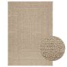  Rug ZIZUR Beige 120x170 cm Jute Look Indoor and Outdoor Colour beige Size 120 x 170 cm Pattern rectangular 