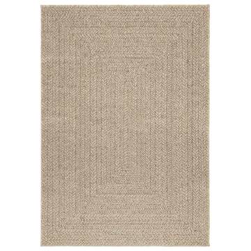 Rug ZIZUR Beige 120x170 cm - Jute Look for Indoor & Outdoor