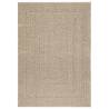 Rug ZIZUR Beige 120x170 cm - Jute Look for Indoor & Outdoor