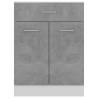 Concrete Grey Drawer Bottom Cabinet - 60x46x81.5 cm