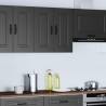 Kalmar Black Kitchen Wall Cabinet | Durable Engineered Wood