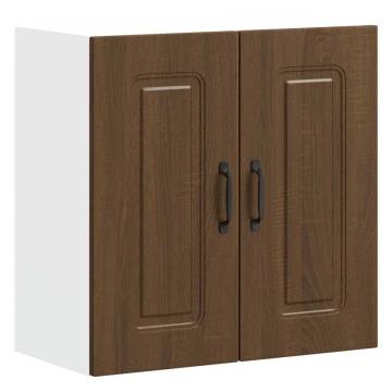 Kalmar Brown Oak Kitchen Wall Cabinet - Ample Storage & Style