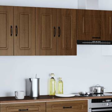 Kalmar Brown Oak Kitchen Wall Cabinet - Ample Storage & Style