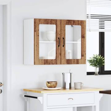 Kitchen Wall Cabinet Lucca - Old Wood | HipoMarket UK