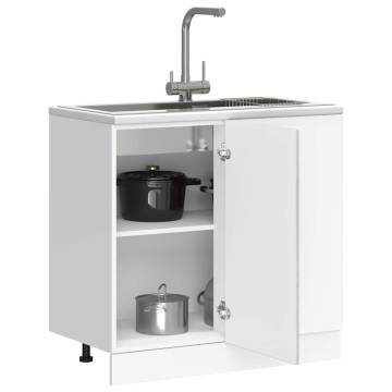 Sink Base Cabinet in Concrete Grey - Durable Storage Solution