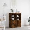 Stylish Smoked Oak Sideboard - 81x37x100 cm Engineered Wood